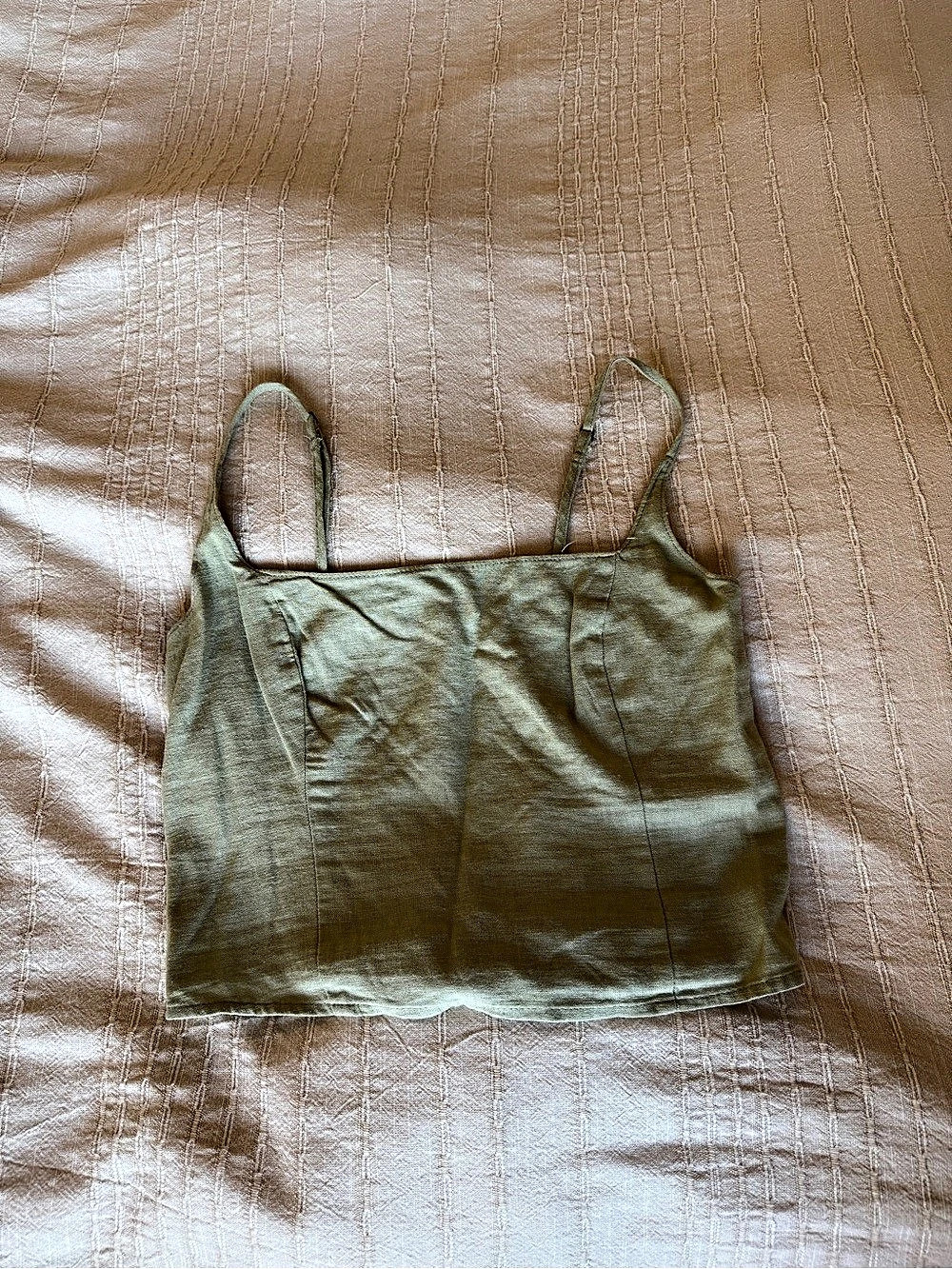 Abercrombie & Fitch Green Linen Cami